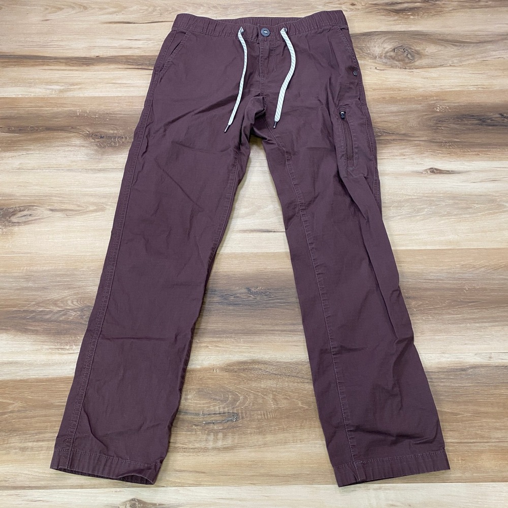 Vuori Ripstop Climber Pants Small VW401 Hiking Outdoor Maroon Brown S
